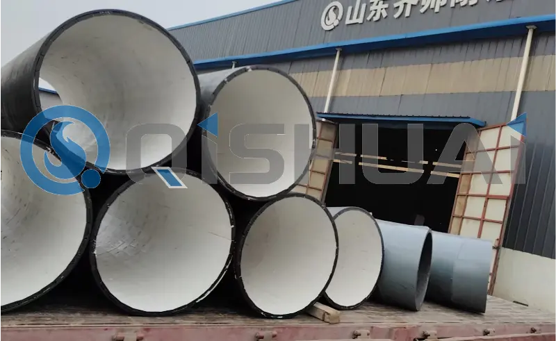Tubi di rivestimento in ceramica Shandong Qishuai spediti: costruire una forte difesa contro l'usura industriale attraverso la qualità